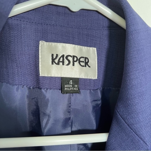 Kasper Side-Tie Blazer Dark Blue 4 - Picture 9 of 9